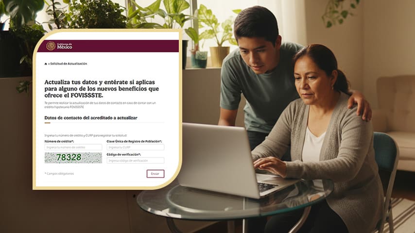 Al actualizar tus datos, accedes a los beneficios del Programa de Justicia Social. | Foto: FOVISSSTE