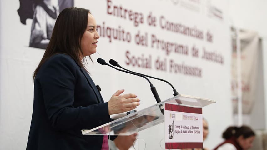 La Vocal Ejecutiva del FOVISSSTE llevó Justicia Social al SUPERISSSTE Ciudadela. | Foto: FOVISSSTE