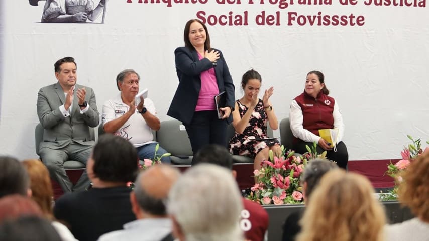La Vocal Ejecutiva del FOVISSSTE llevó Justicia Social al SUPERISSSTE Ciudadela. | Foto: FOVISSSTE