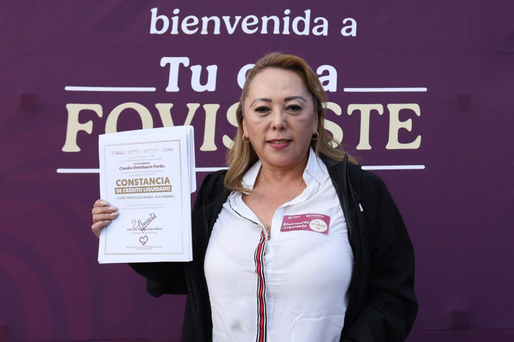 Claudia Sheinbaum Pardo, Presidenta de México, acudió a Puebla para entregar Justicia Social. | Foto: FOVISSSTE