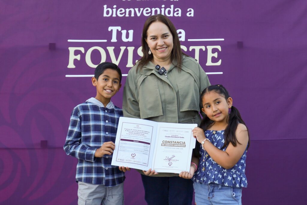 Claudia Sheinbaum Pardo, Presidenta de México, acudió a Puebla para entregar Justicia Social. | Foto: FOVISSSTE
