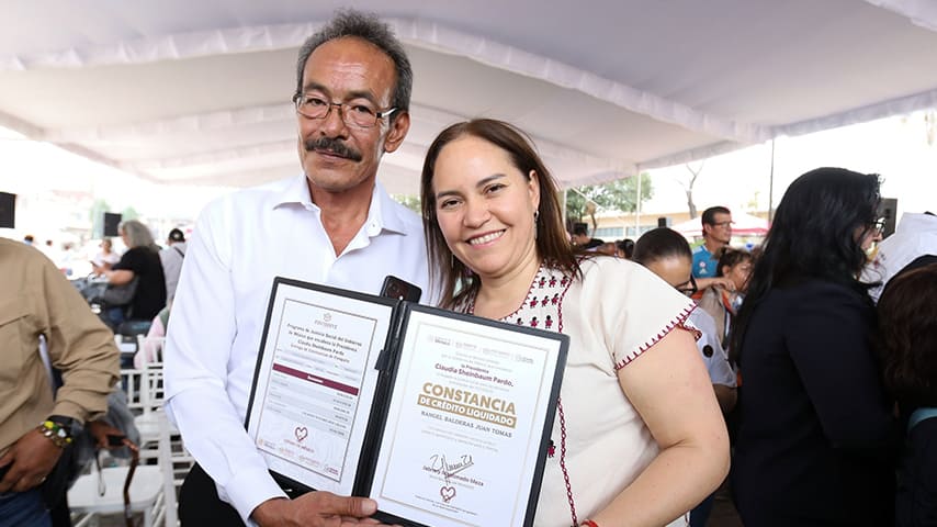 El FOVISSSTE llegó hasta Ixtapaluca para entregar Justicia Social. | Foto: FOVISSSTE