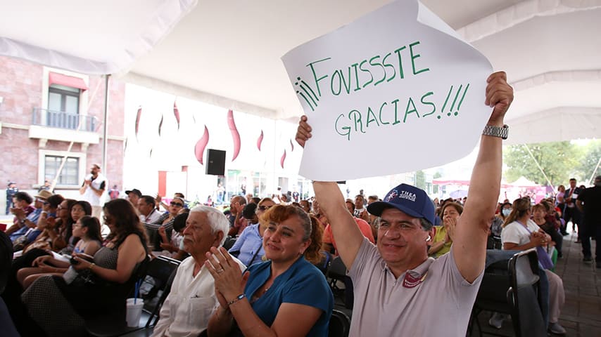 El FOVISSSTE llegó hasta Ixtapaluca para entregar Justicia Social. | Foto: FOVISSSTE