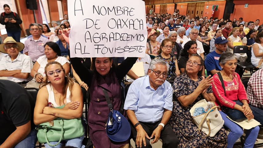 En Oaxaca, FOVISSSTE liquida créditos impagables 
