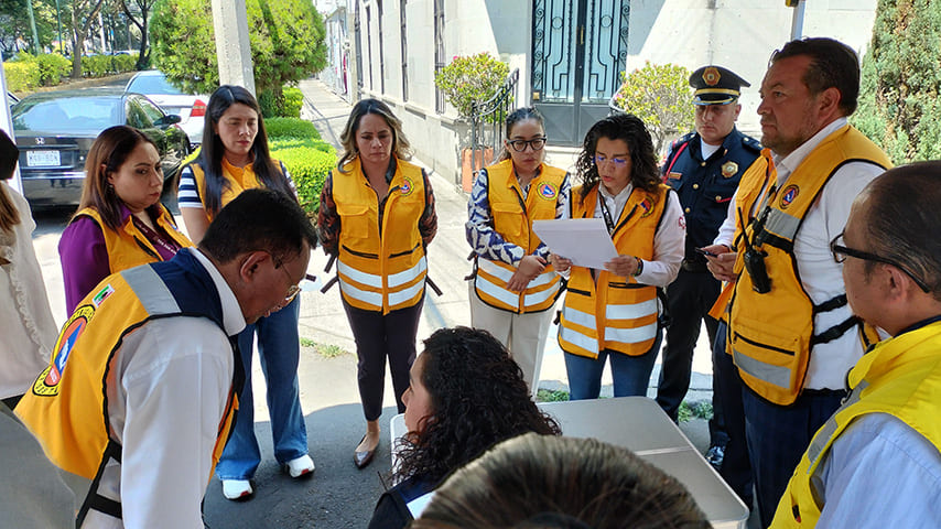 FOVISSSTE participa en Simulacro Nacional