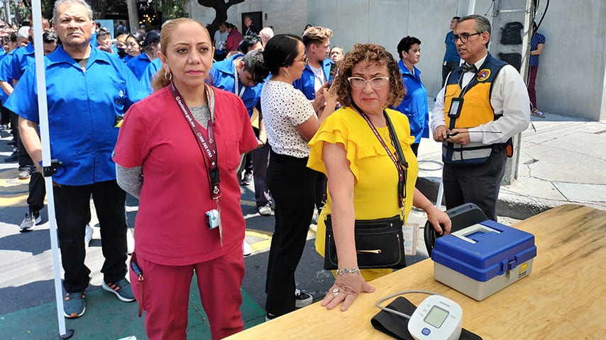 FOVISSSTE participa en Simulacro Nacional