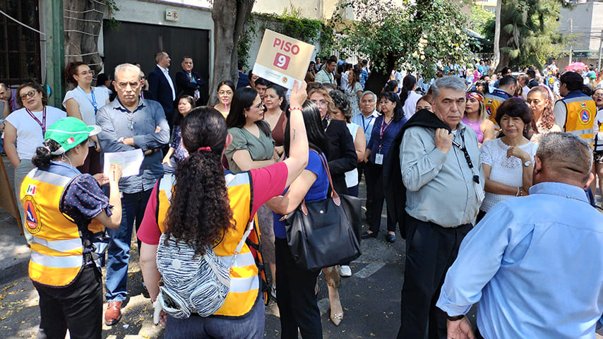 FOVISSSTE participa en Simulacro Nacional
