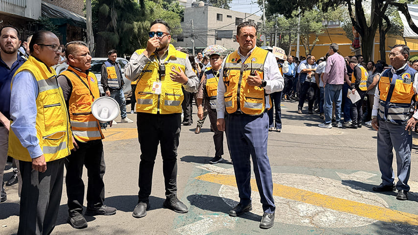 FOVISSSTE participa en Simulacro Nacional