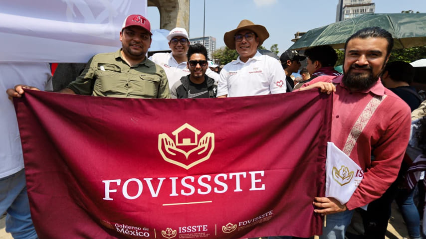 Acompaña FOVISSSTE a la Presidenta a celebrar dos años de transformación 