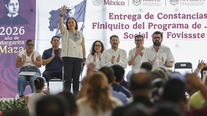 El FOVISSSTE entregó Justicia Social a familias de Tabasco. | Foto: FOVISSSTE 