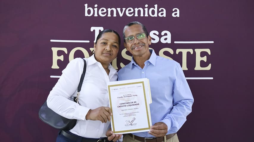 El FOVISSSTE entregó Justicia Social a familias de Tabasco. | Foto: FOVISSSTE 