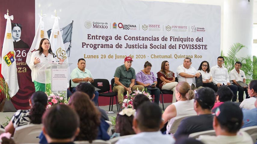 Firman FOVISSSTE y Gobierno de Quintana Roo convenio para escrituración gratuita