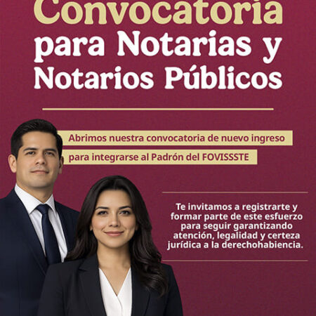 FOVISSSTE abre registro para notarias y notarios