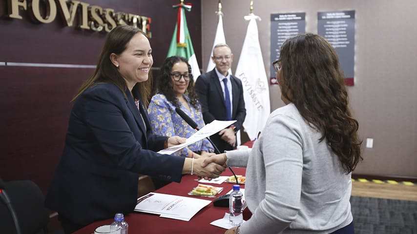 Jabnely Maldonado Meza destacó el papel del FOVISSSTE como instrumento social. | Foto: FOVISSSTE