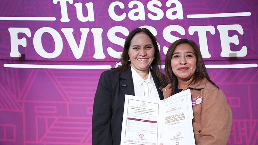 El FOVISSSTE llegó hasta Toluca, donde entregó cerca de 500 Constancias de Crédito Liquidado. | Foto: FOVISSSTE