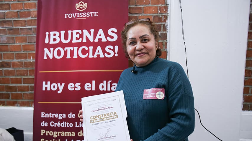 El FOVISSSTE llegó hasta Toluca, donde entregó cerca de 500 Constancias de Crédito Liquidado. | Foto: FOVISSSTE