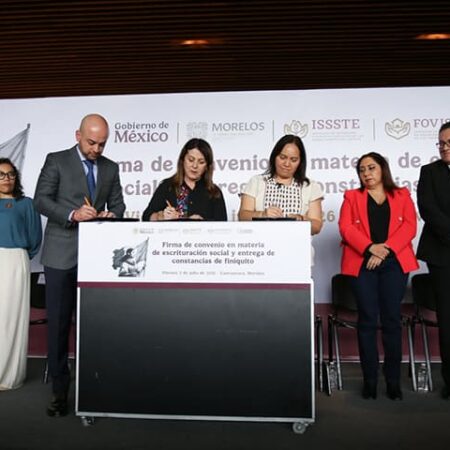 FOVISSSTE y Morelos acuerdan escrituración gratuita