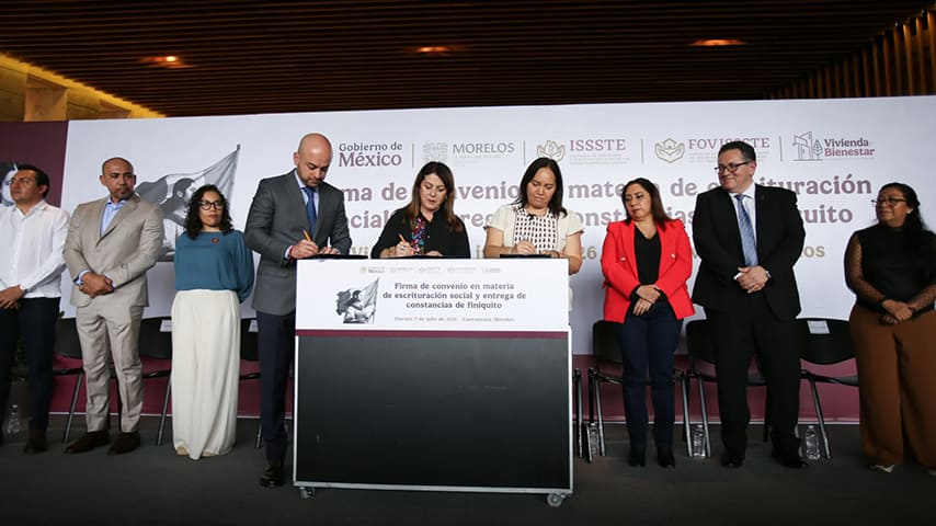 FOVISSSTE y Morelos acuerdan escrituración gratuita