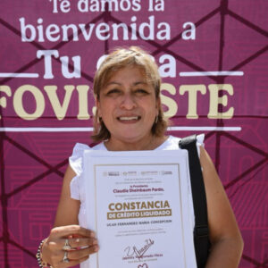FOVISSSTE participa en entrega de beneficios de vivienda con la Presidenta Claudia Sheinbaum
