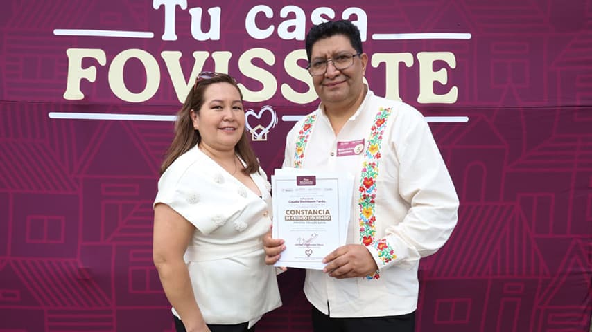 En este evento, también se entregaron viviendas y escrituras por parte de Infonavit, INSUS y Conavi. | Foto: FOVISSSTE