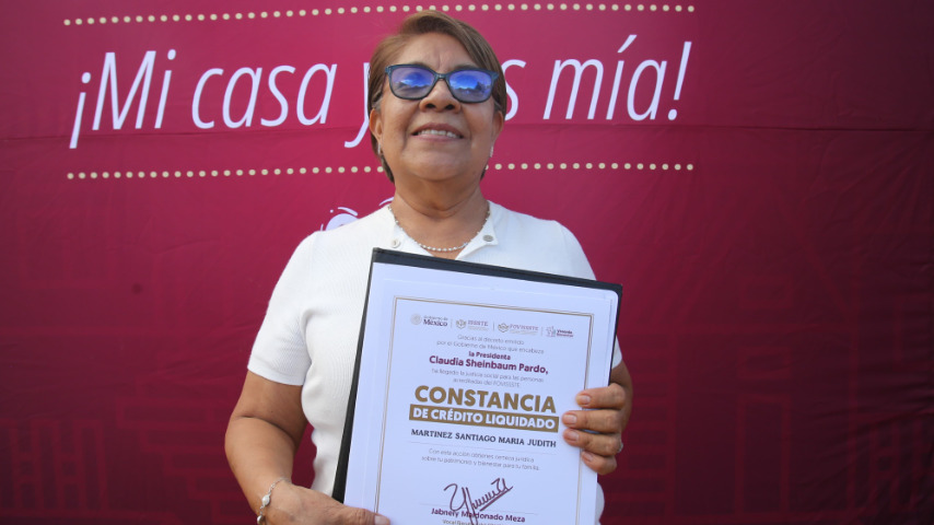 El evento fue presidido por la Presidenta Claudia Sheinbaum Pardo. | Foto: FOVISSSTE