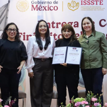 Jabnely Maldonado Meza, Vocal Ejecutiva del FOVISSSTE, celebró la transformación de la institución, que sigue cambiando vidas. | Foto: FOVISSSTE