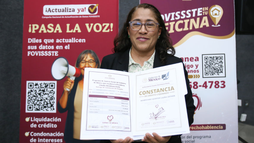 FOVISSSTE en tu Oficina cierra jornada en la SENER y entrega Constancias de Finiquito