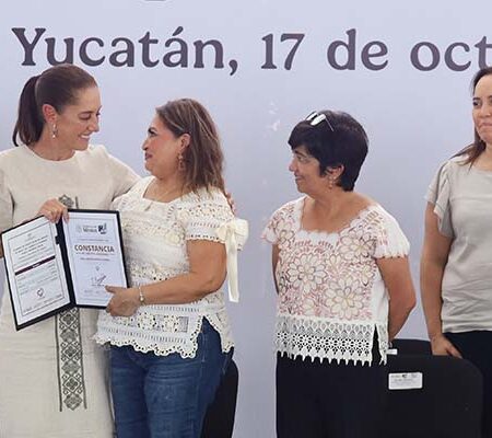 La Presidenta condona 658 créditos del FOVISSSTE en Yucatán